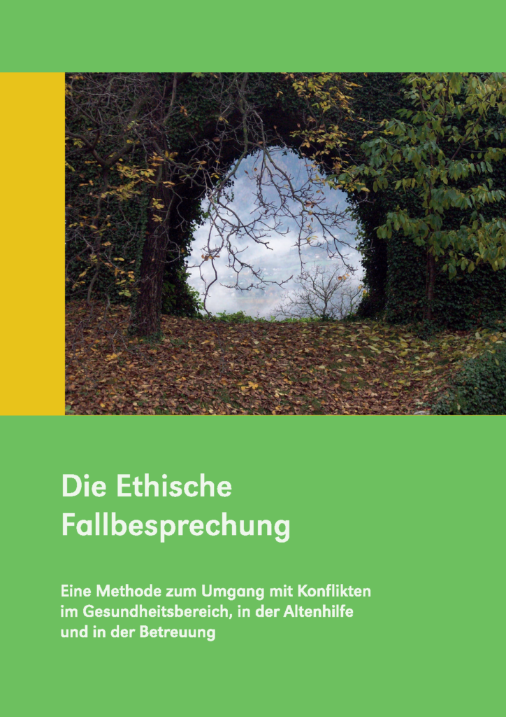 Titelbild Broschüre Die Ethische Fallbesprechung