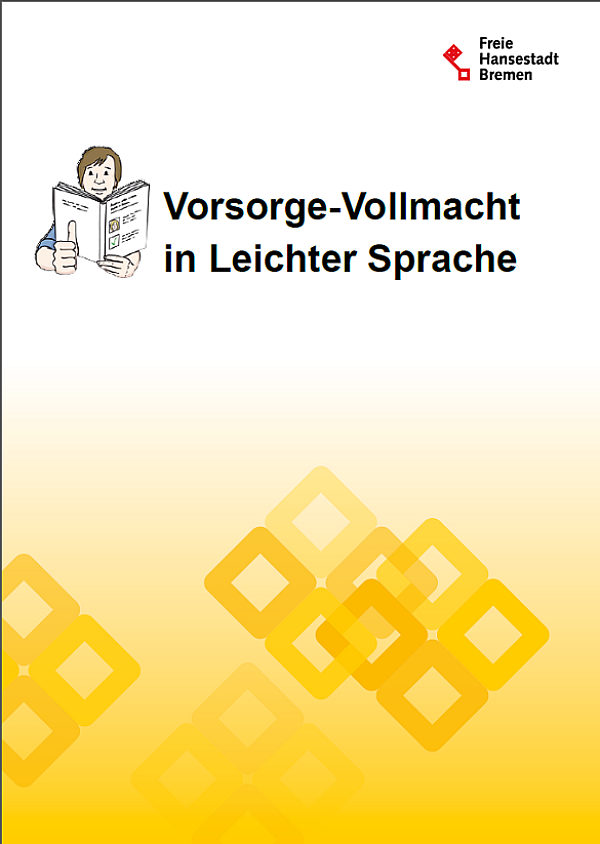Titelbild Broschüre Vorsorge Vollmacht In Leichter Sprache